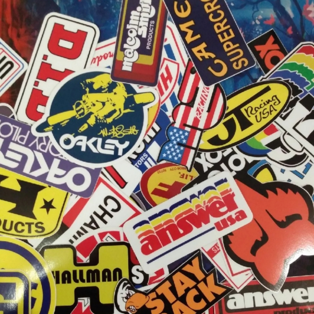 Vintage racing sticker pack